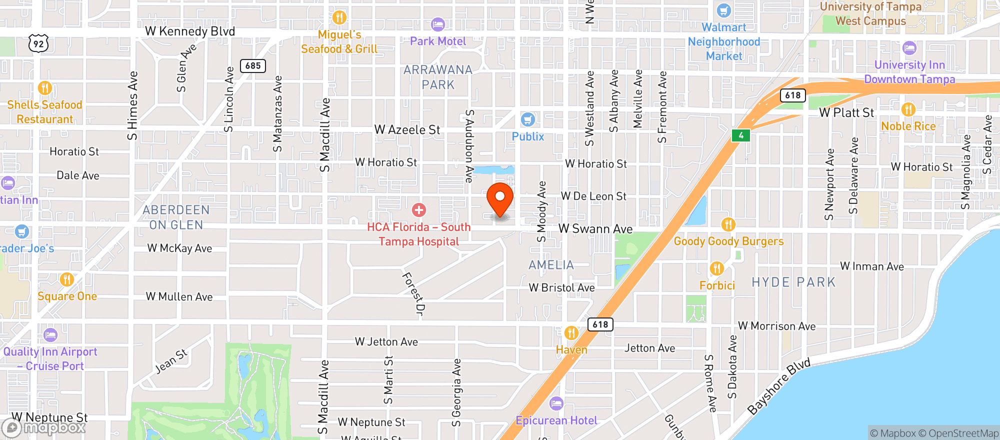 Map showing (c)germaine Pharmacy