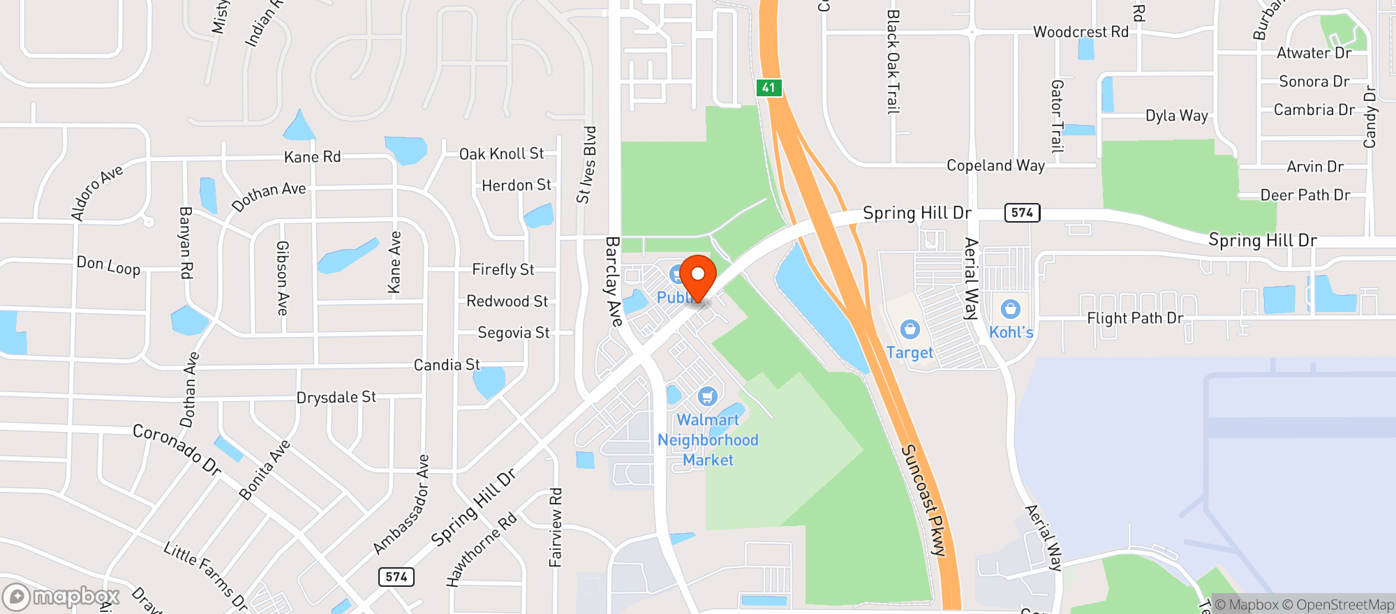 Map showing Walmart Neighborhood Market