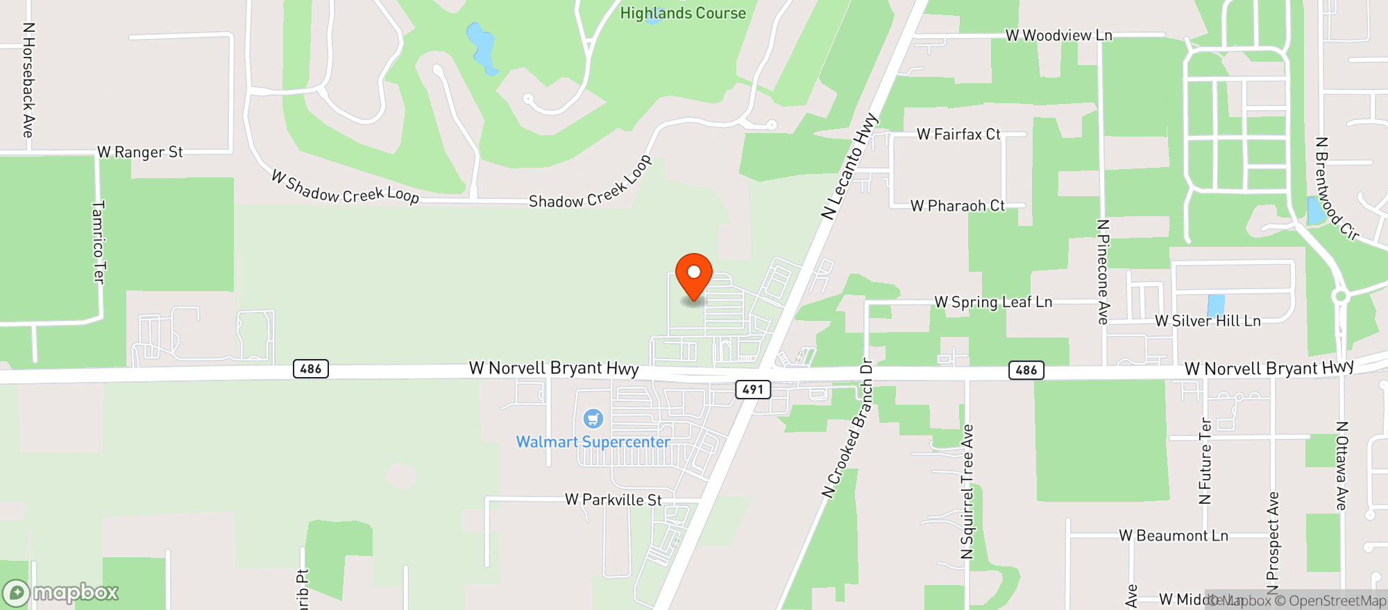 Map showing Target