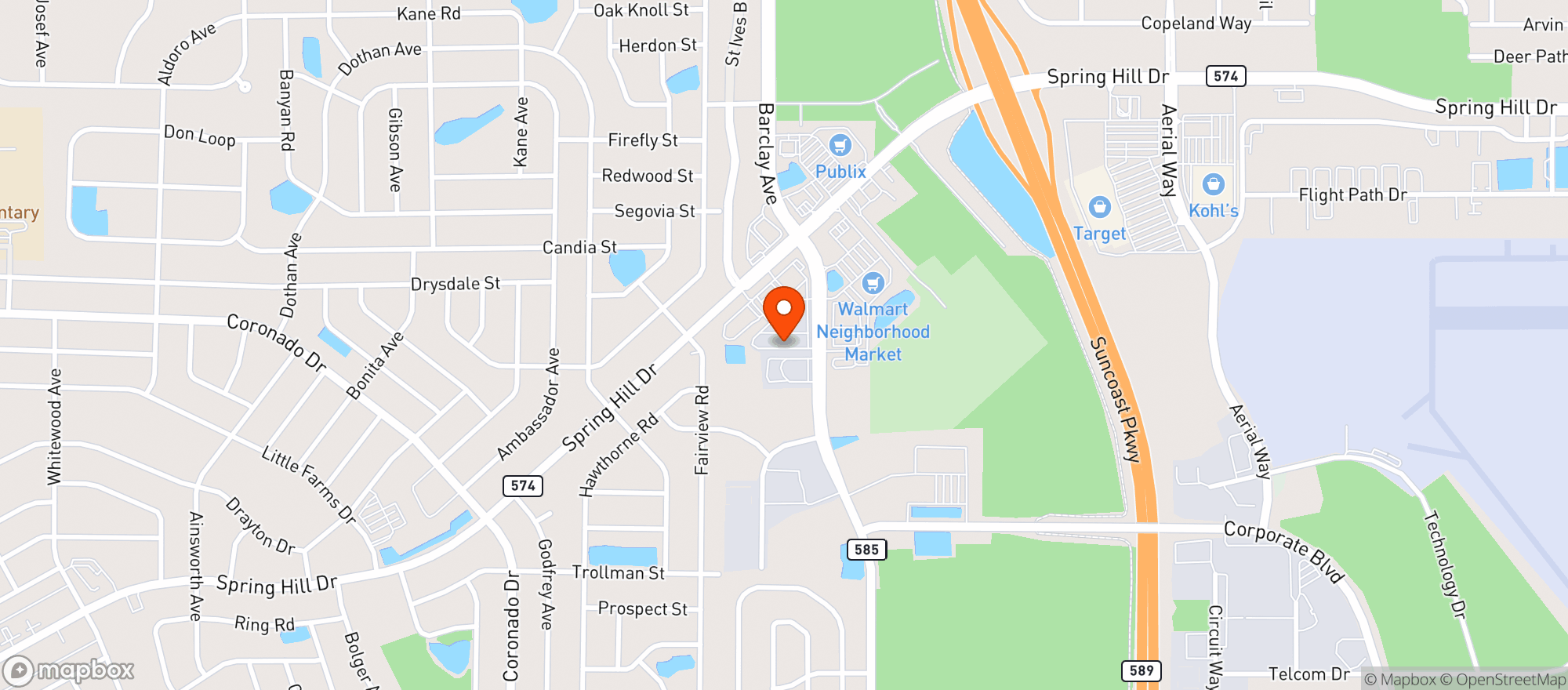 Map showing Warehouse Wine & Liquor