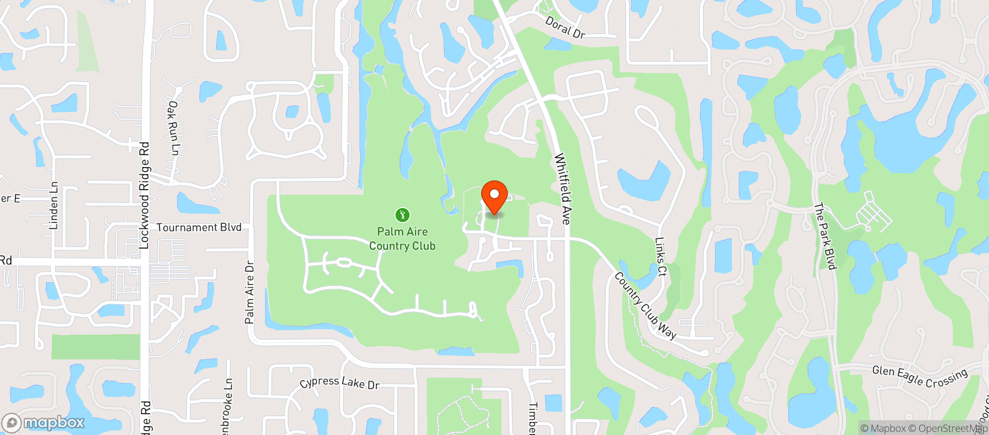 Map showing Palm Aire Country Club At Sarasota