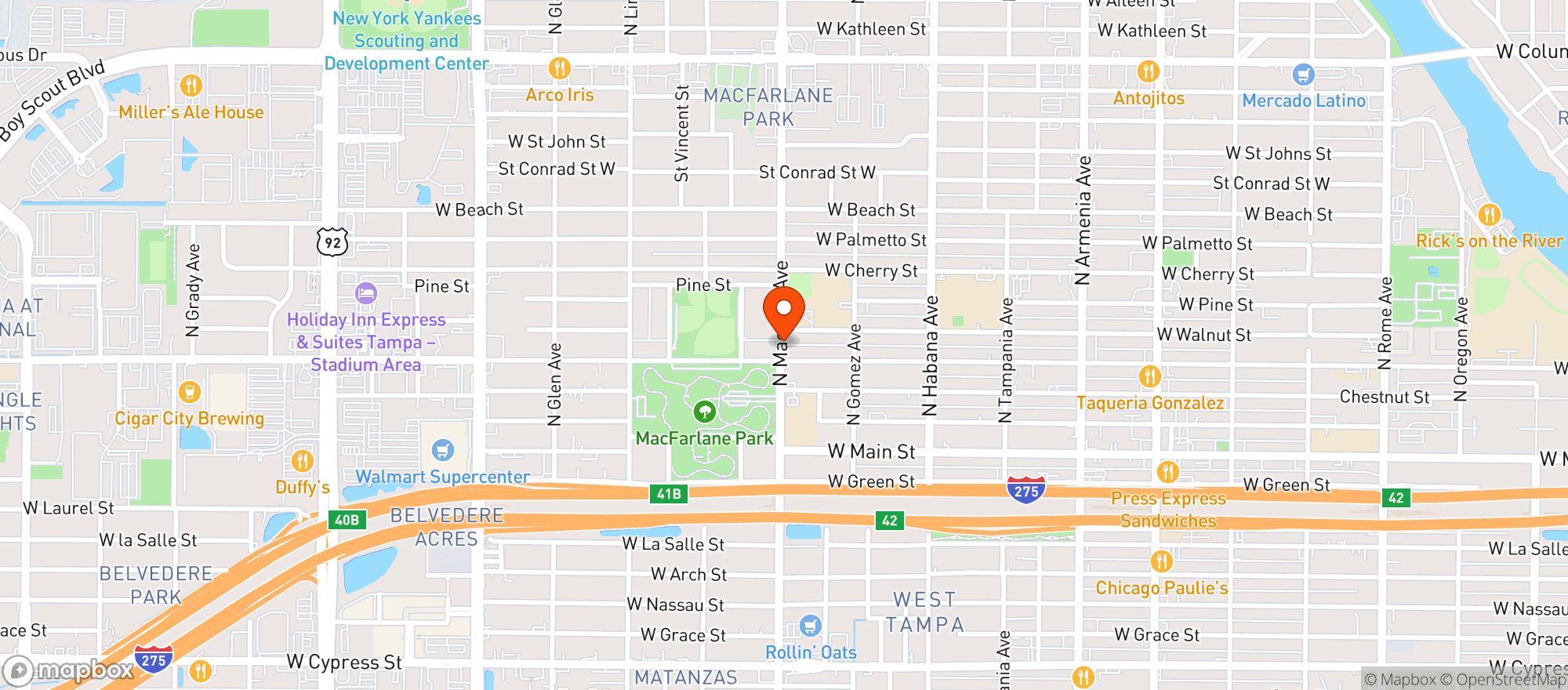 Map showing Astrobleme Llc