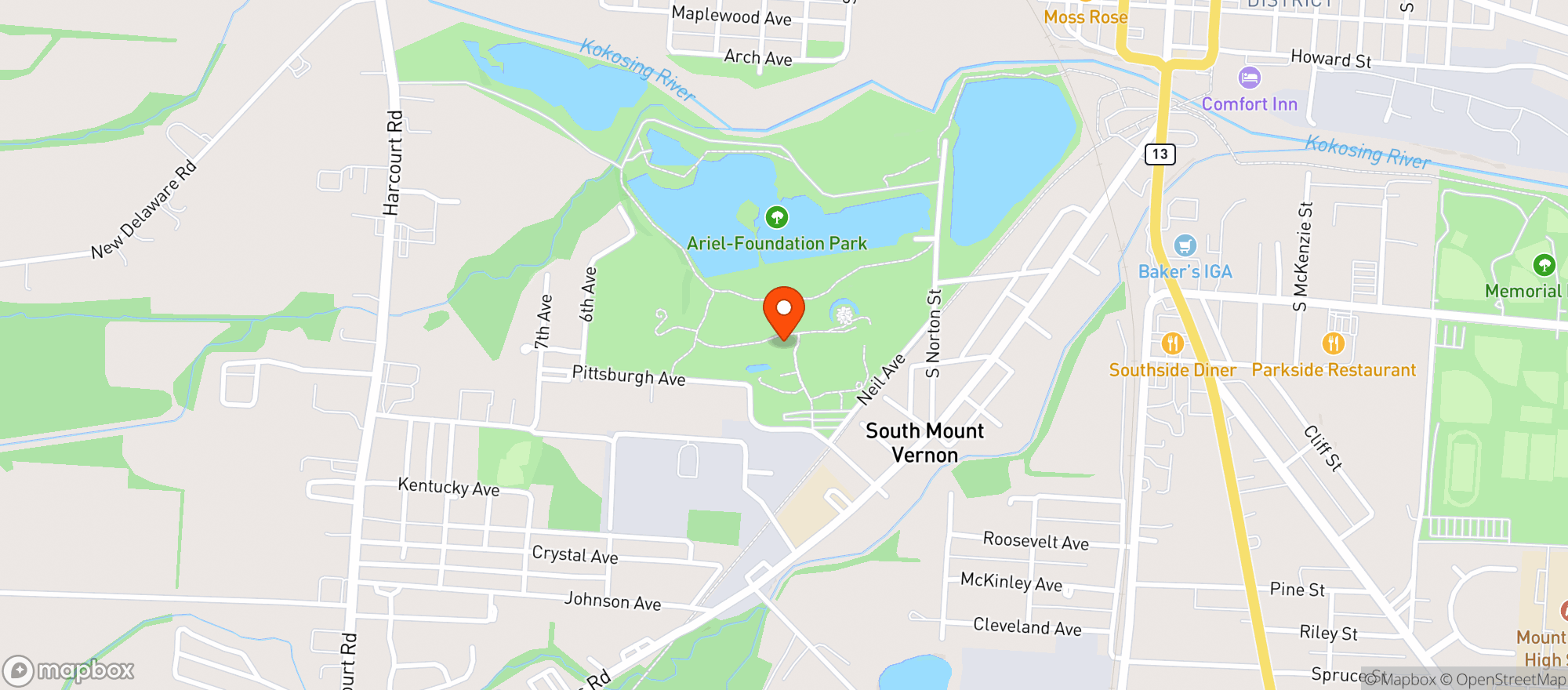 Map showing Jbs Foundation Park