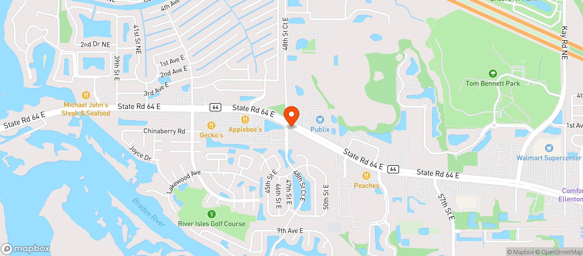 Map showing Thorntons #706