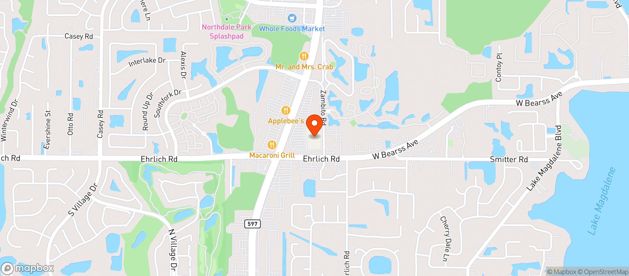 Map showing Walmart Store