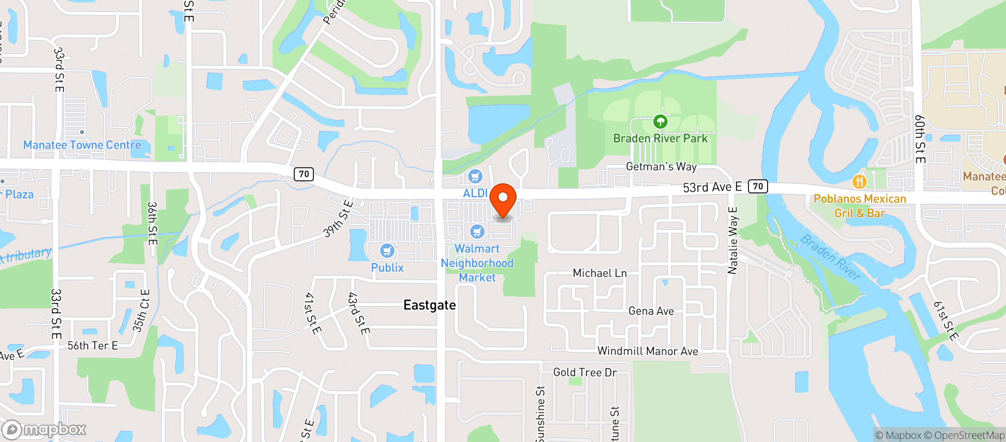 Map showing Walmart Neighborhood Market