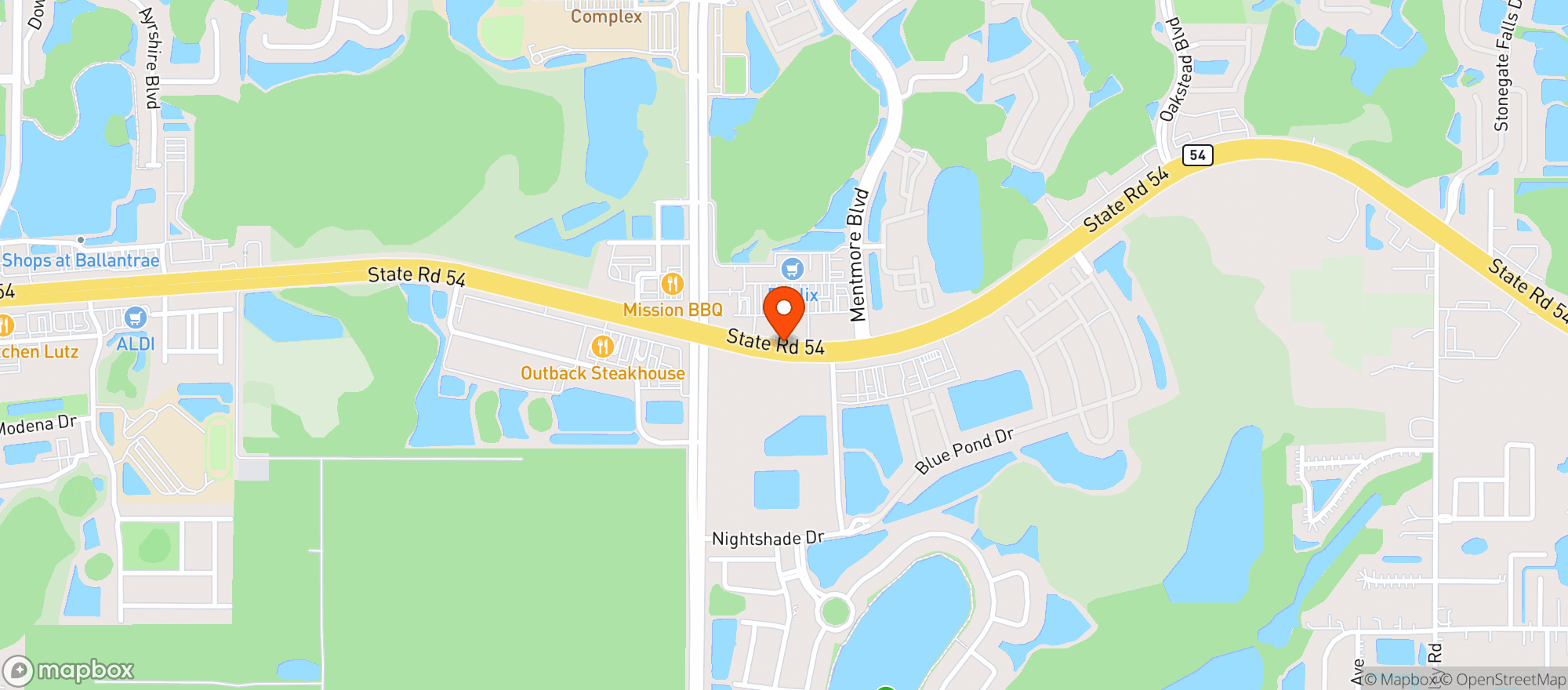Map showing Publix Super Market