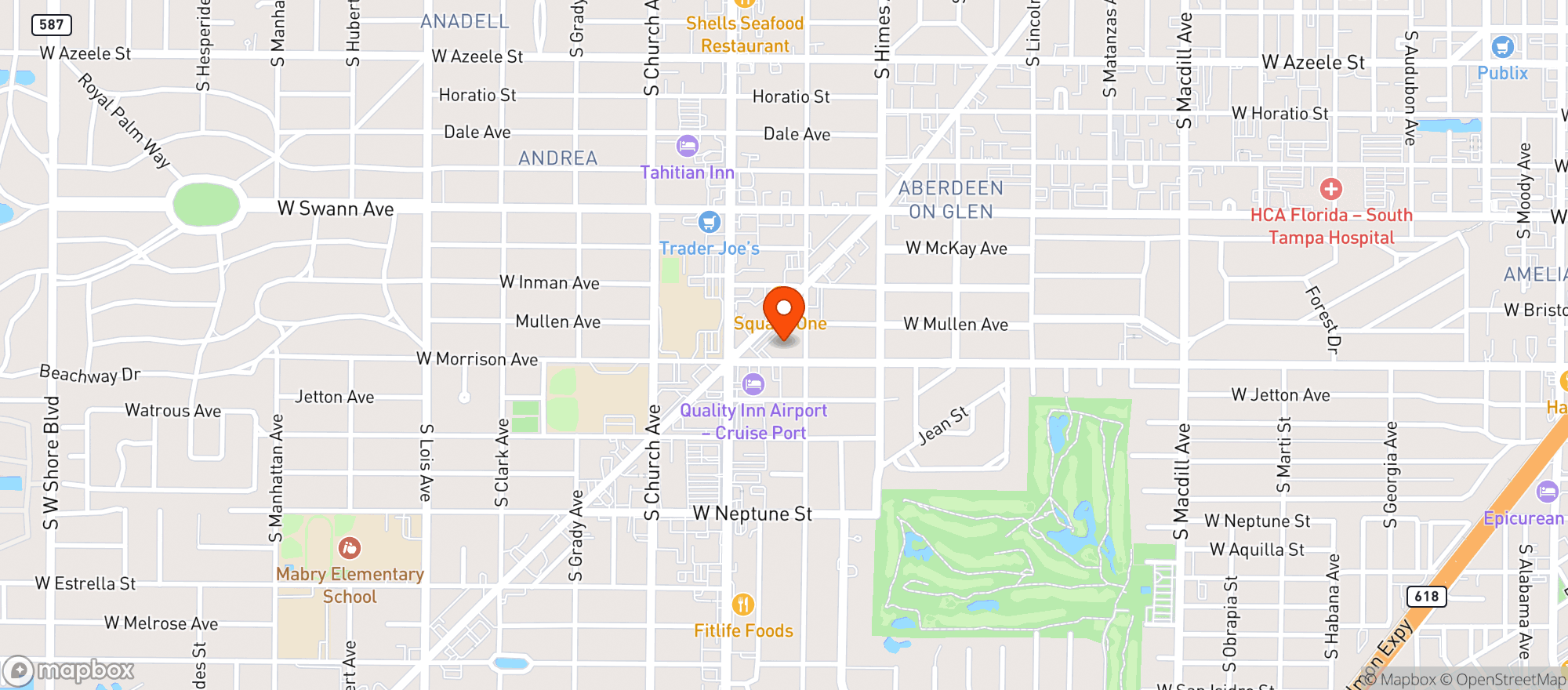 Map showing The Fresh Market