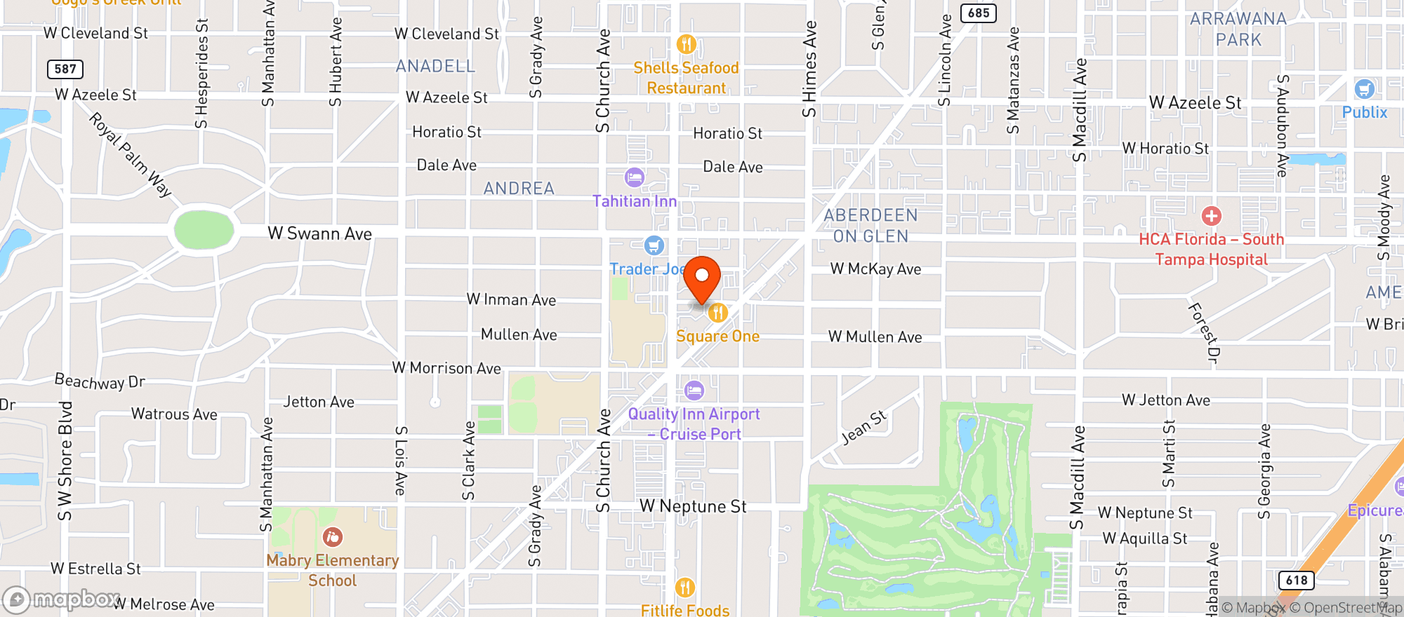 Map showing City Side