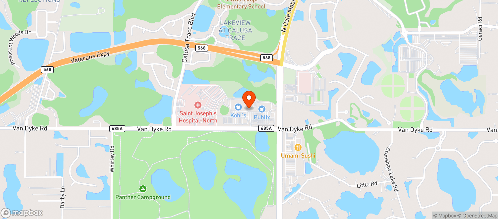 Map showing Stonewater Tavern