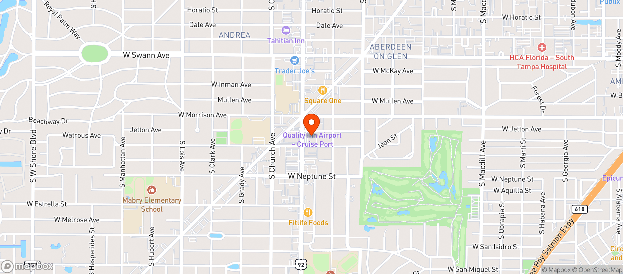 Map showing Terra Gaucha Brazilian Steakhouse Tampa