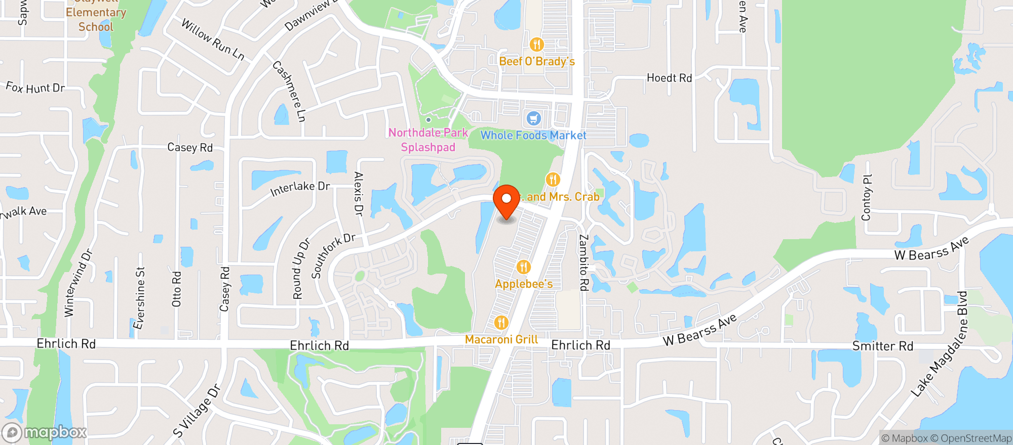 Map showing Target