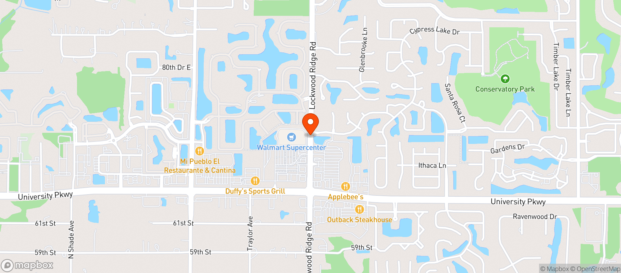 Map showing Walmart Wine & Spirits