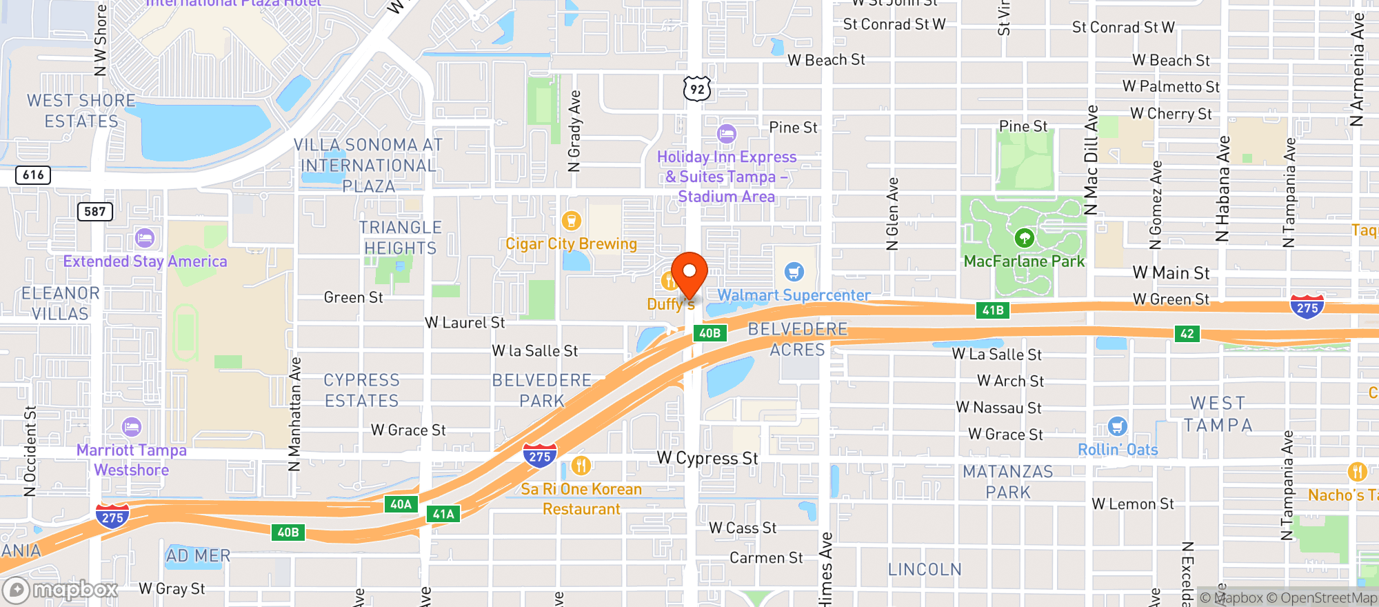 Map showing Target