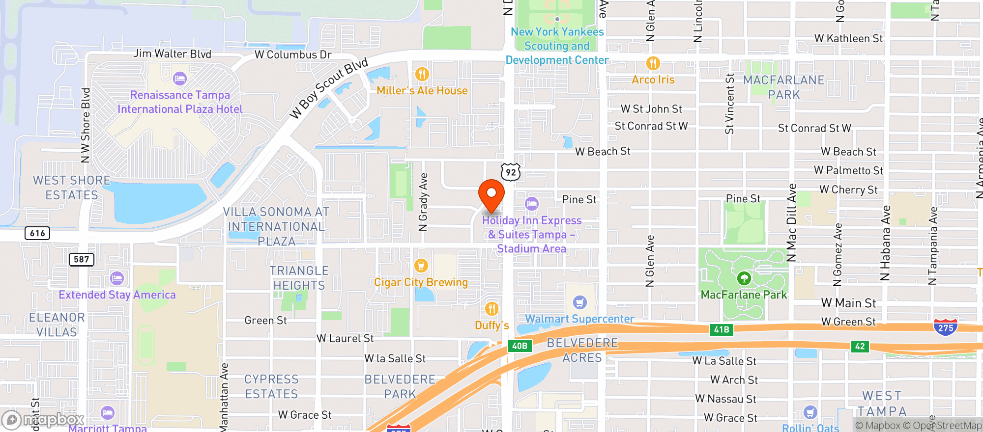 Map showing Boda Authentic Mexican Cuisine