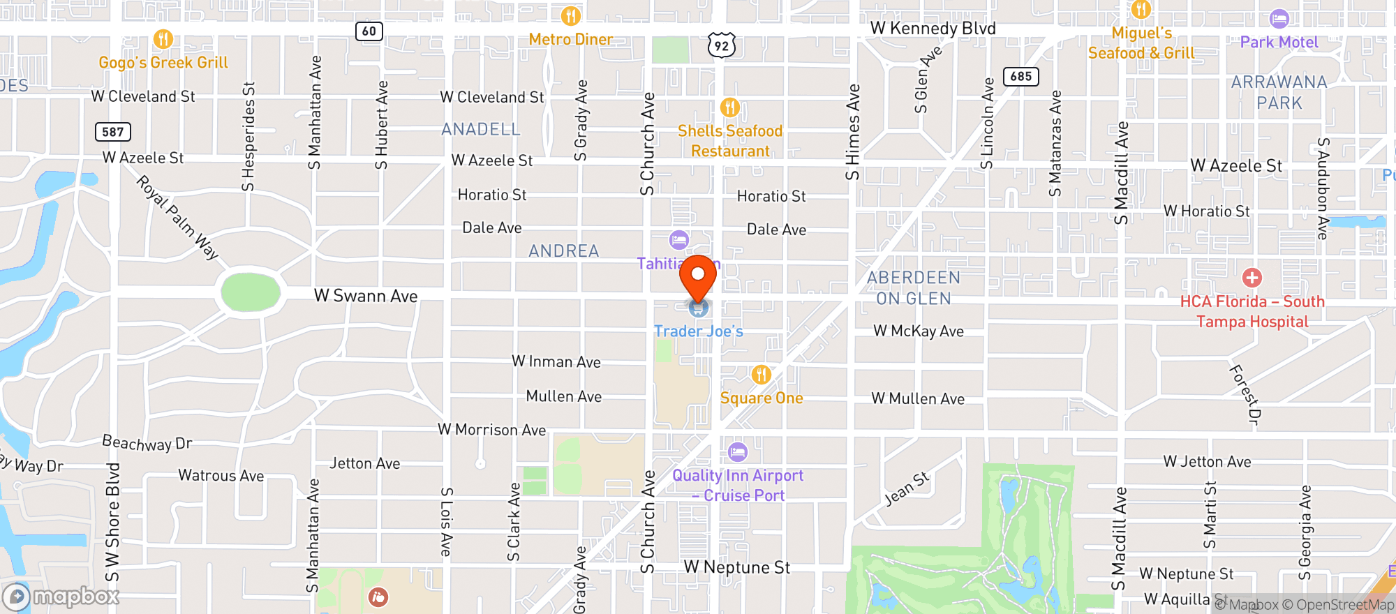 Map showing Trader Joes #766