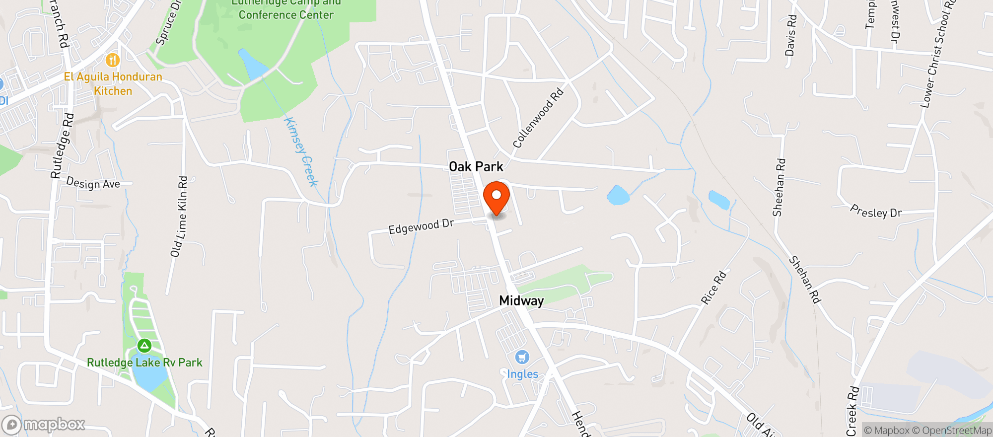 Map showing Midway Tavern