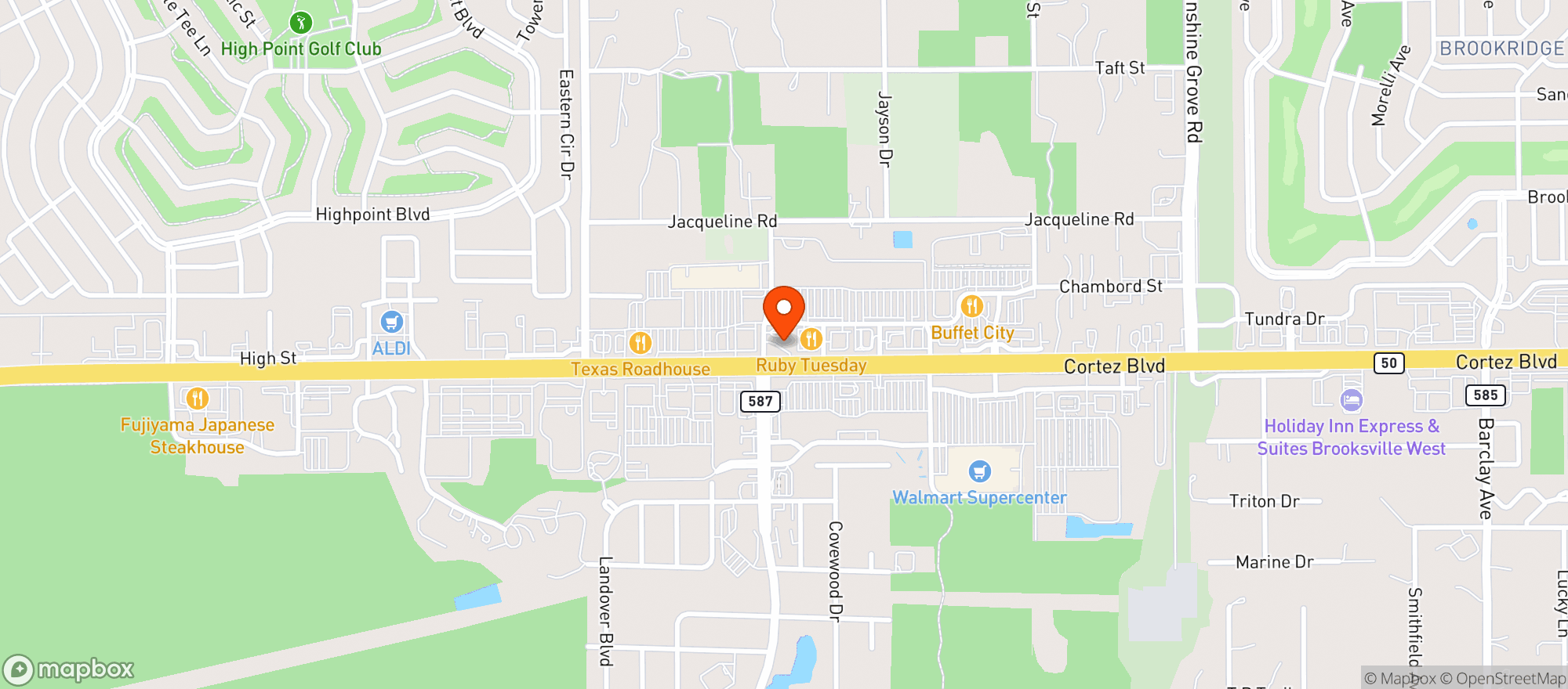 Map showing Circle K #2707486