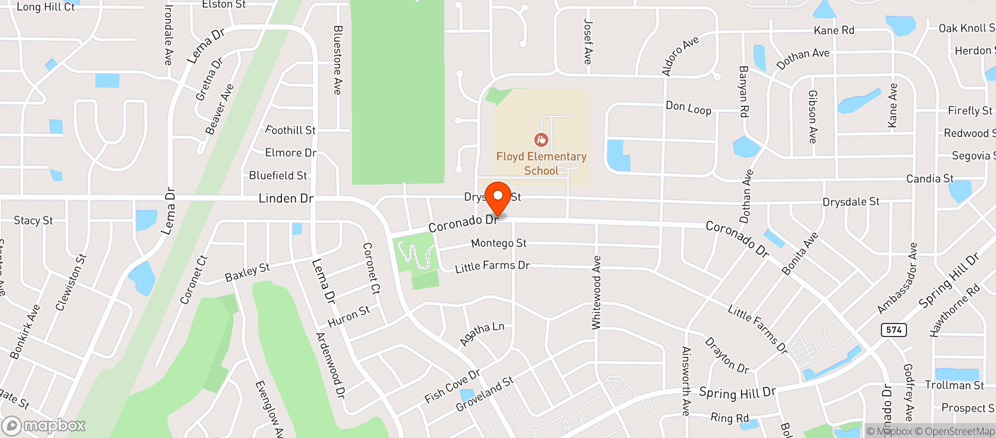 Map showing Avalon Liquor