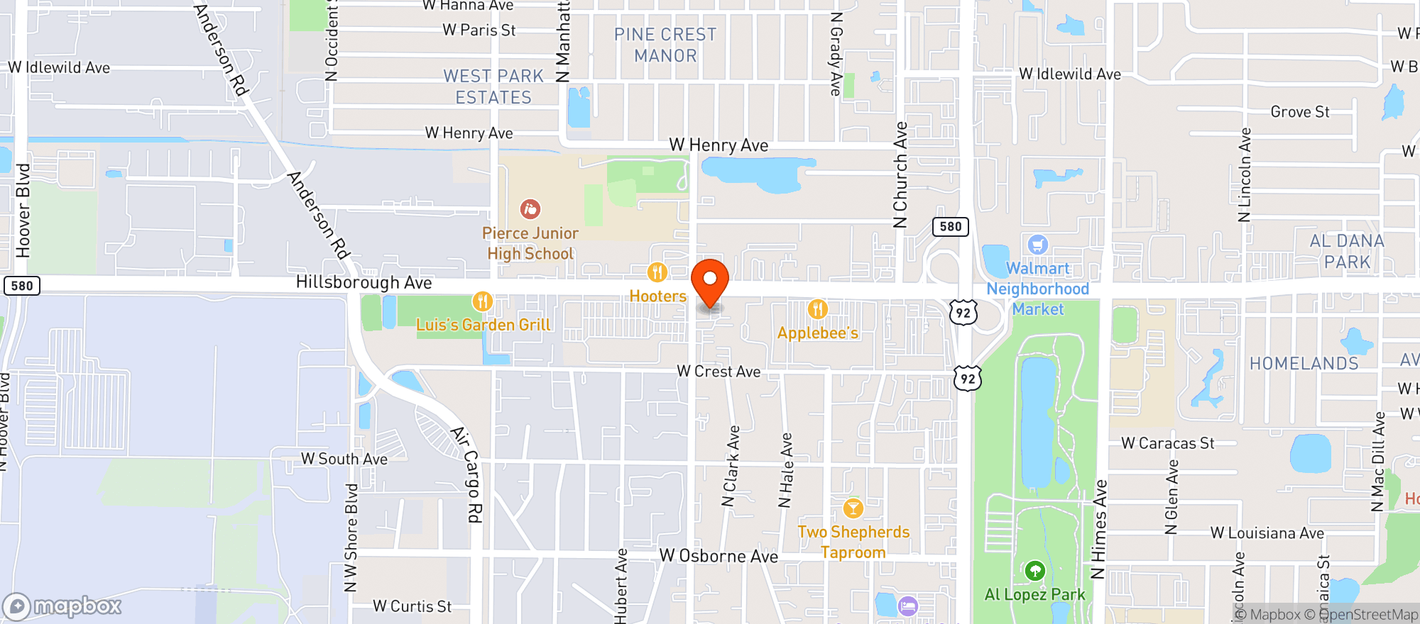 Map showing Circle K 9777