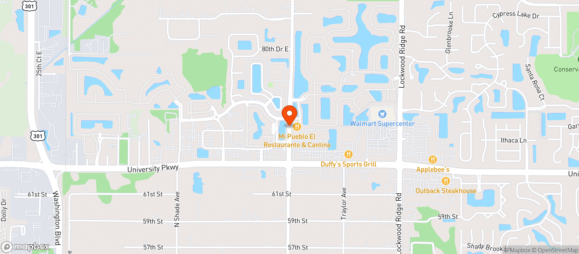 Map showing Mi Pueblo El Restaurante