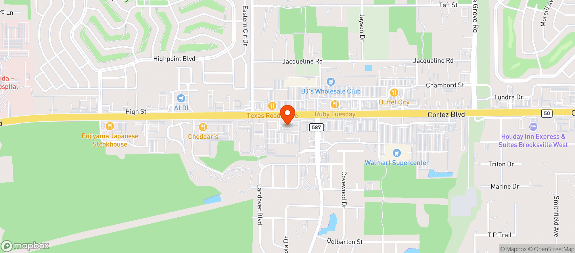 Map showing Vitamin Shoppe - Brookville