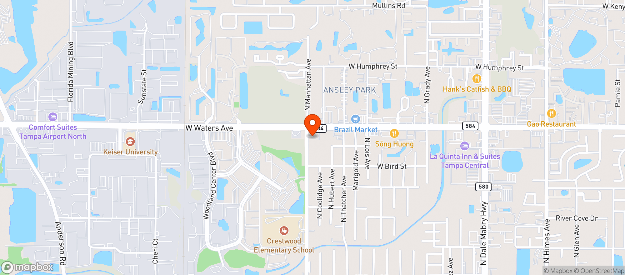 Map showing The Happy Cloud Smoke Shop