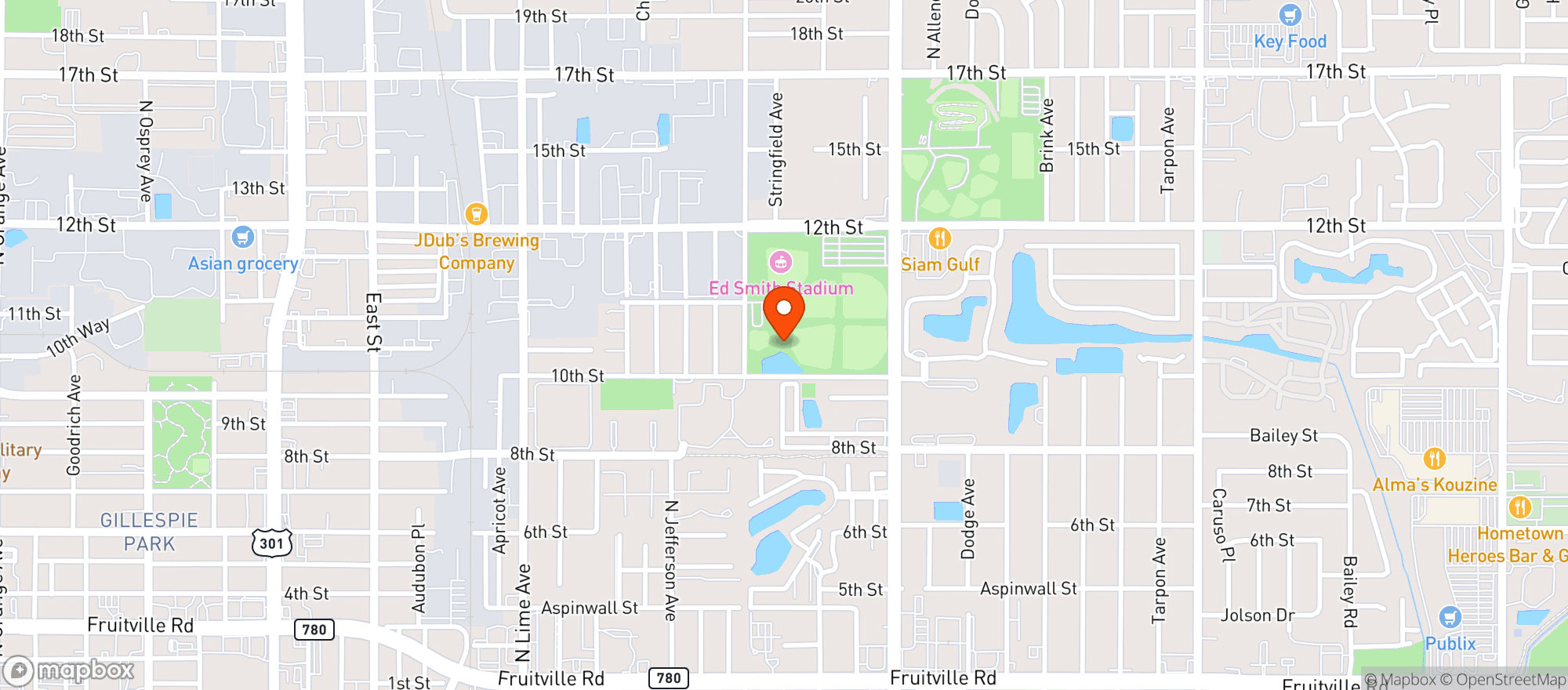 Map showing Camden Cotton Ball Co