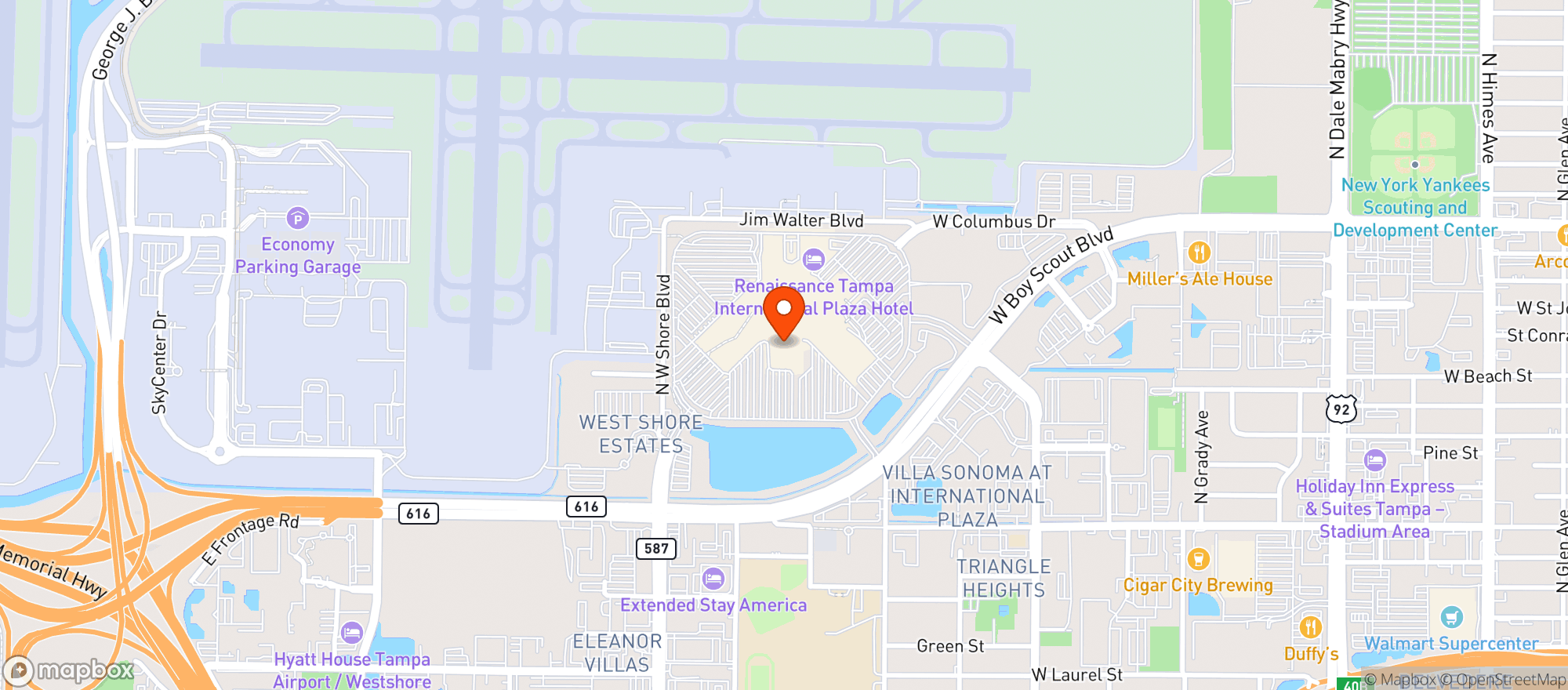Map showing Whiskey Cake Kitchen & Bar