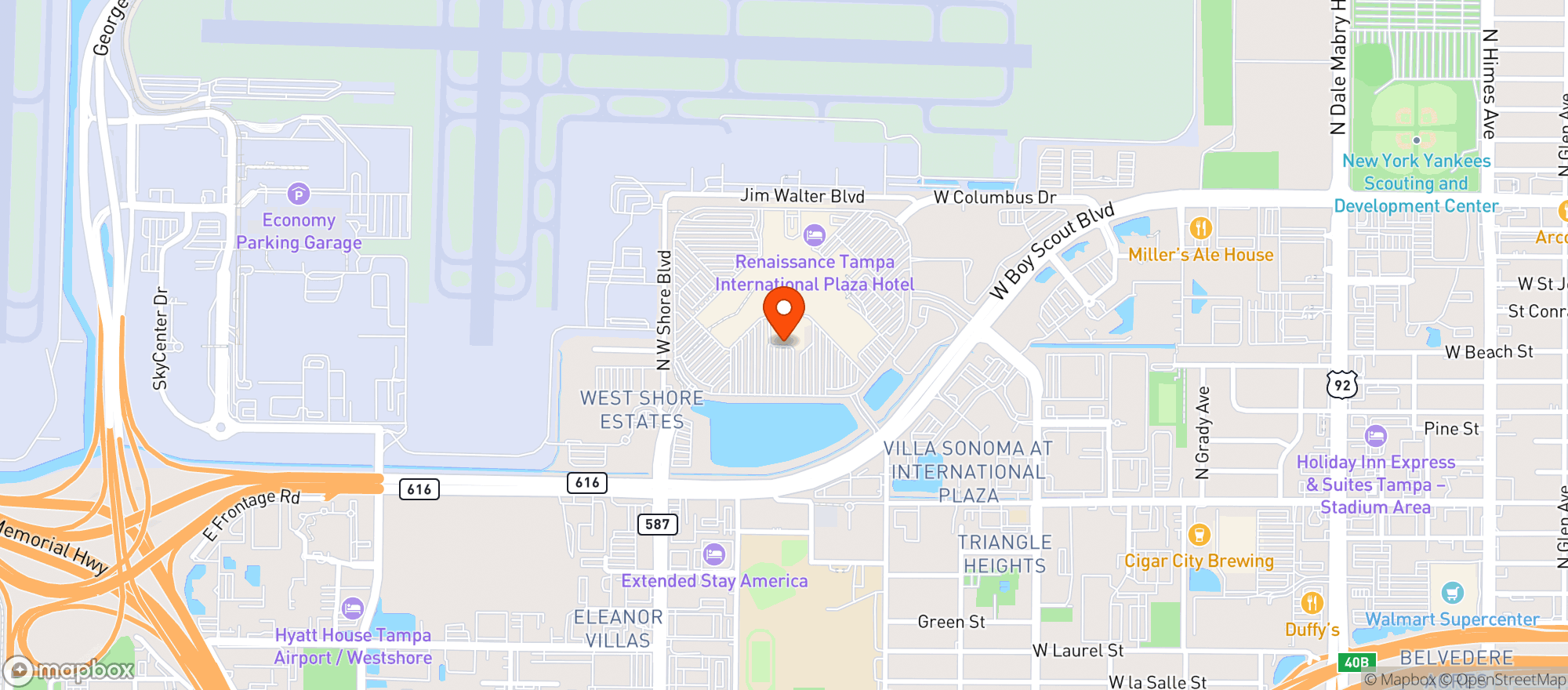 Map showing Capital Grille