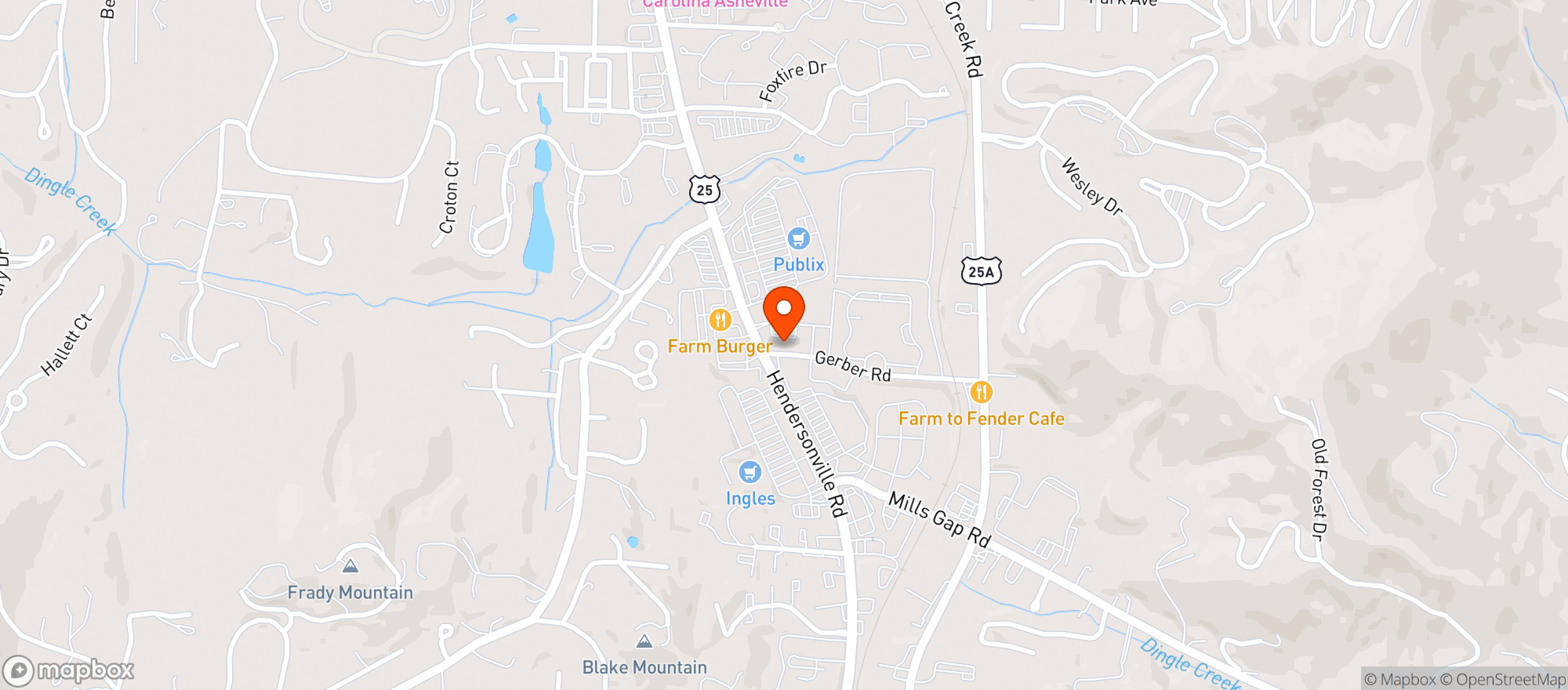 Map showing Cantina Louie
