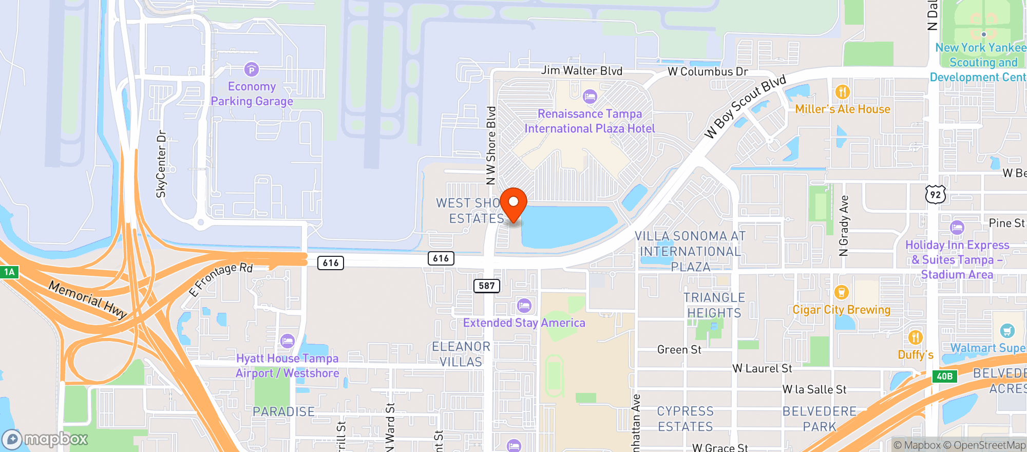 Map showing Ocean Prime