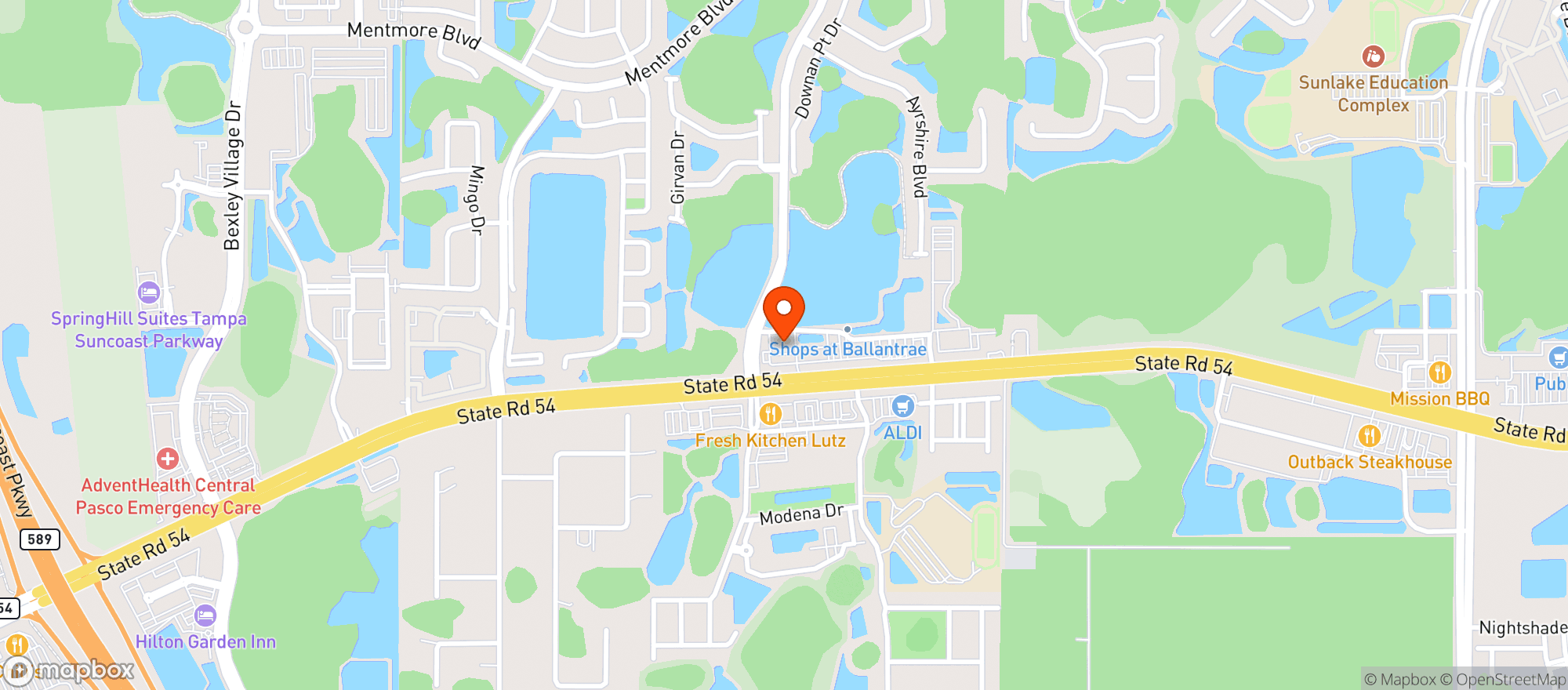 Map showing Circle K 7688
