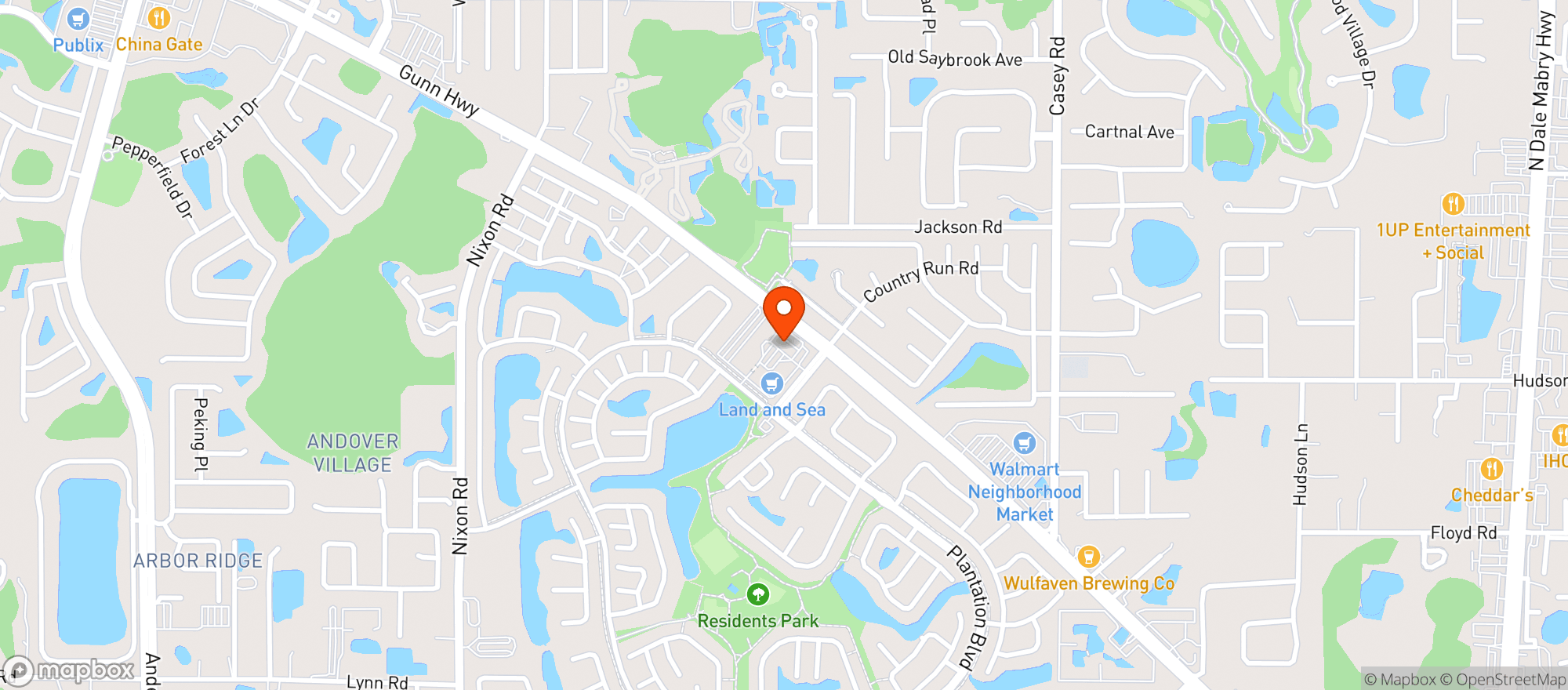 Map showing Circle K 7062
