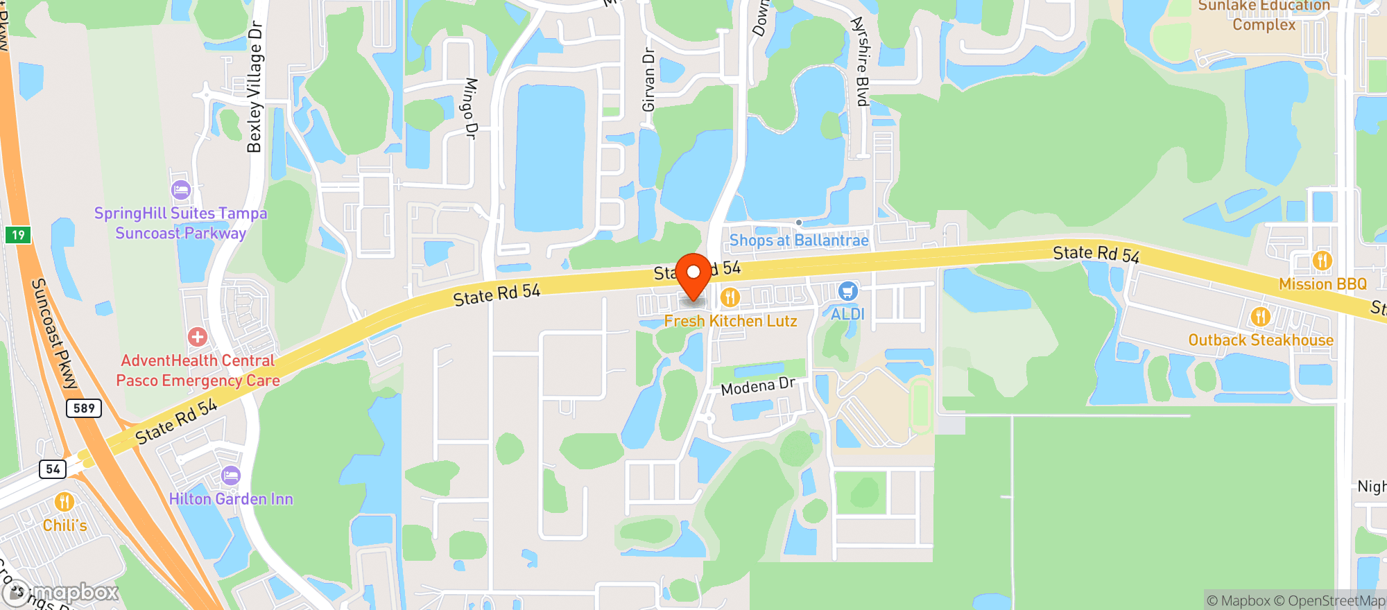 Map showing Circle K 9214