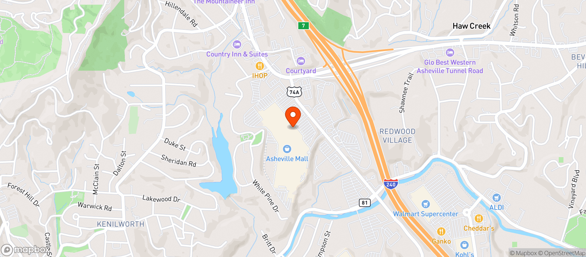 Map showing Gnc