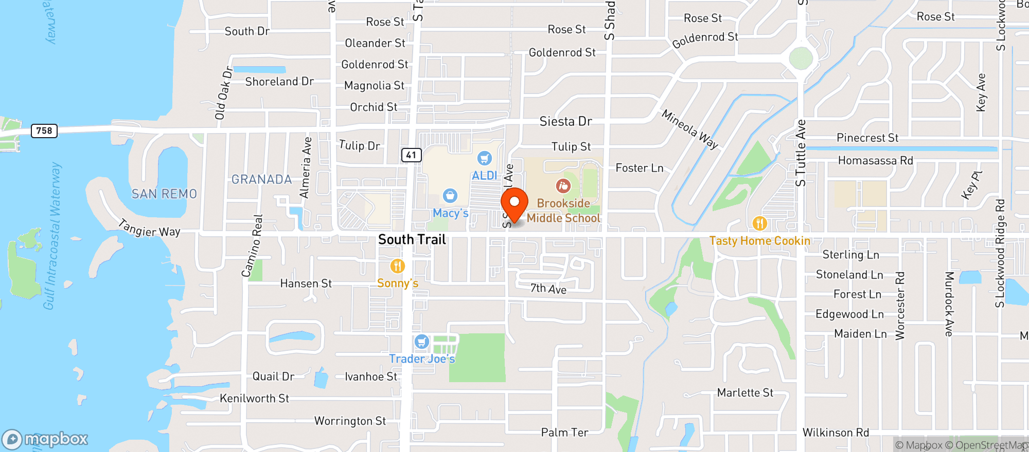Map showing Speedy Mart