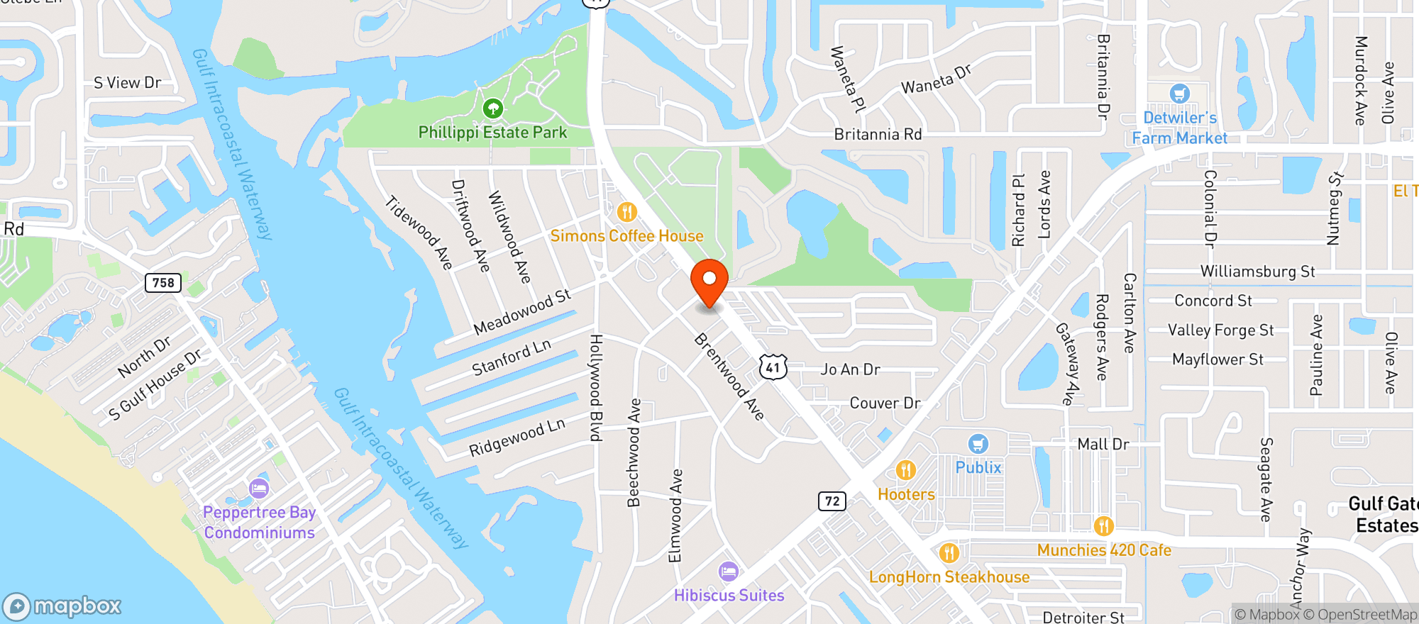 Map showing Smoqehouse