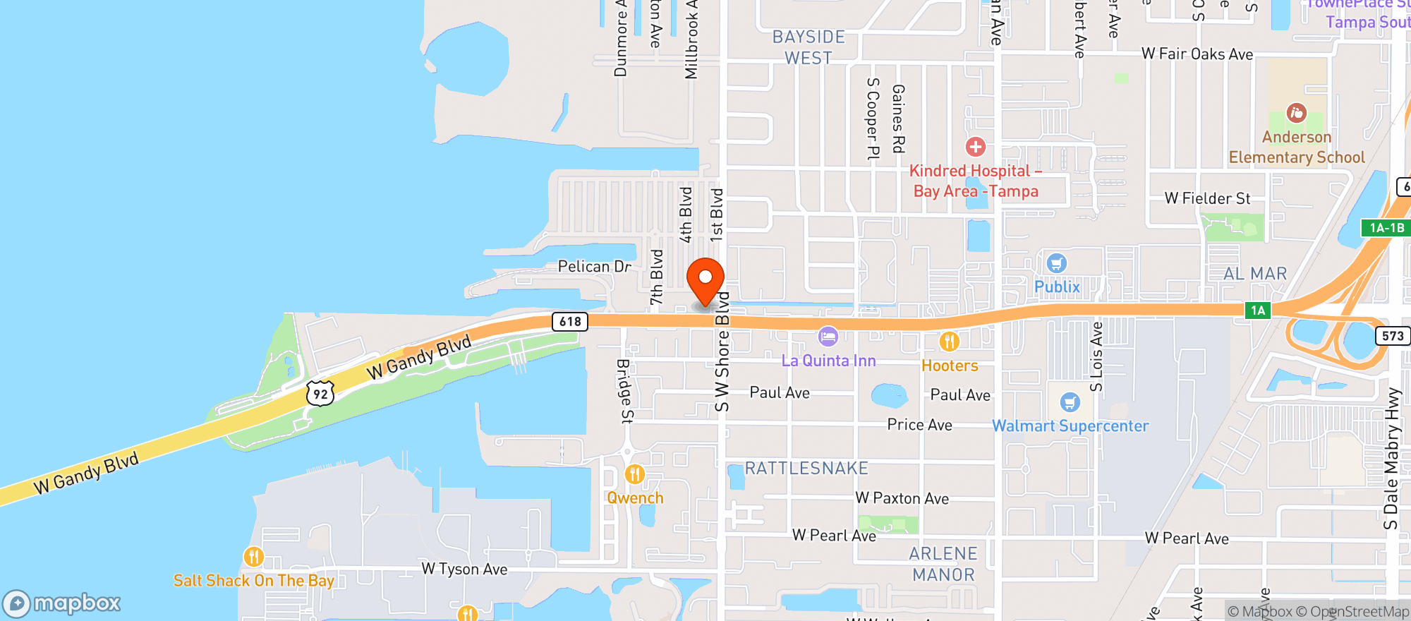 Map showing Circle K 8811