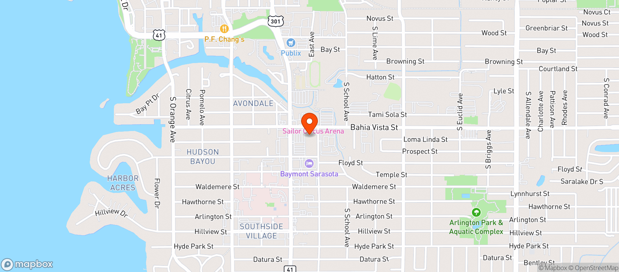 Map showing Michaels On East