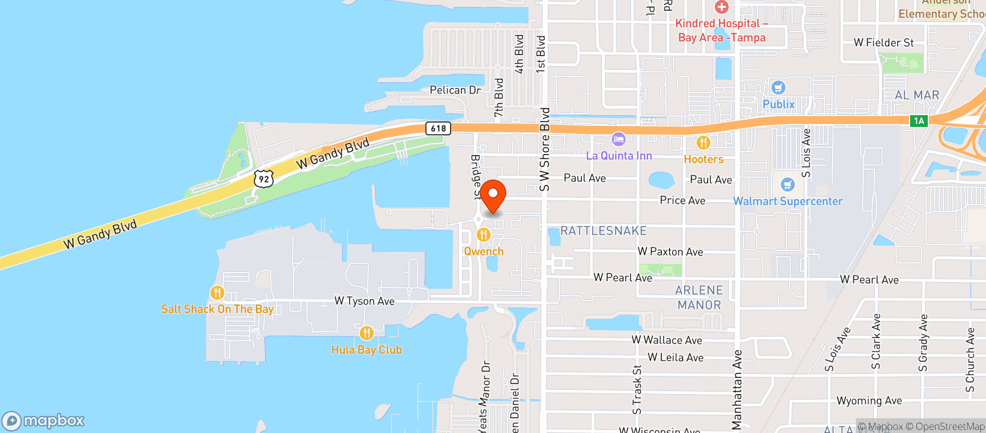 Map showing Greene Turtle Sports Bar & Grille