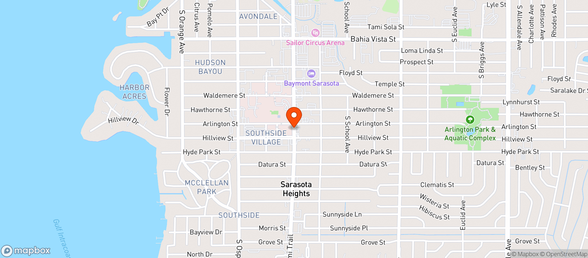Map showing Circle K
