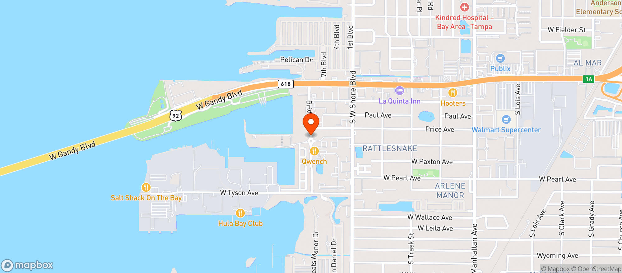 Map showing Duckweed Urban Grocery