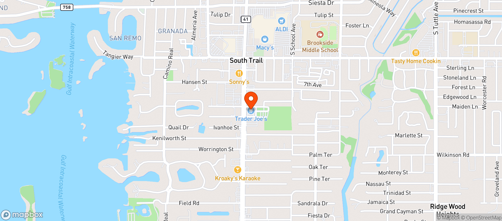 Map showing Trader Joes #761