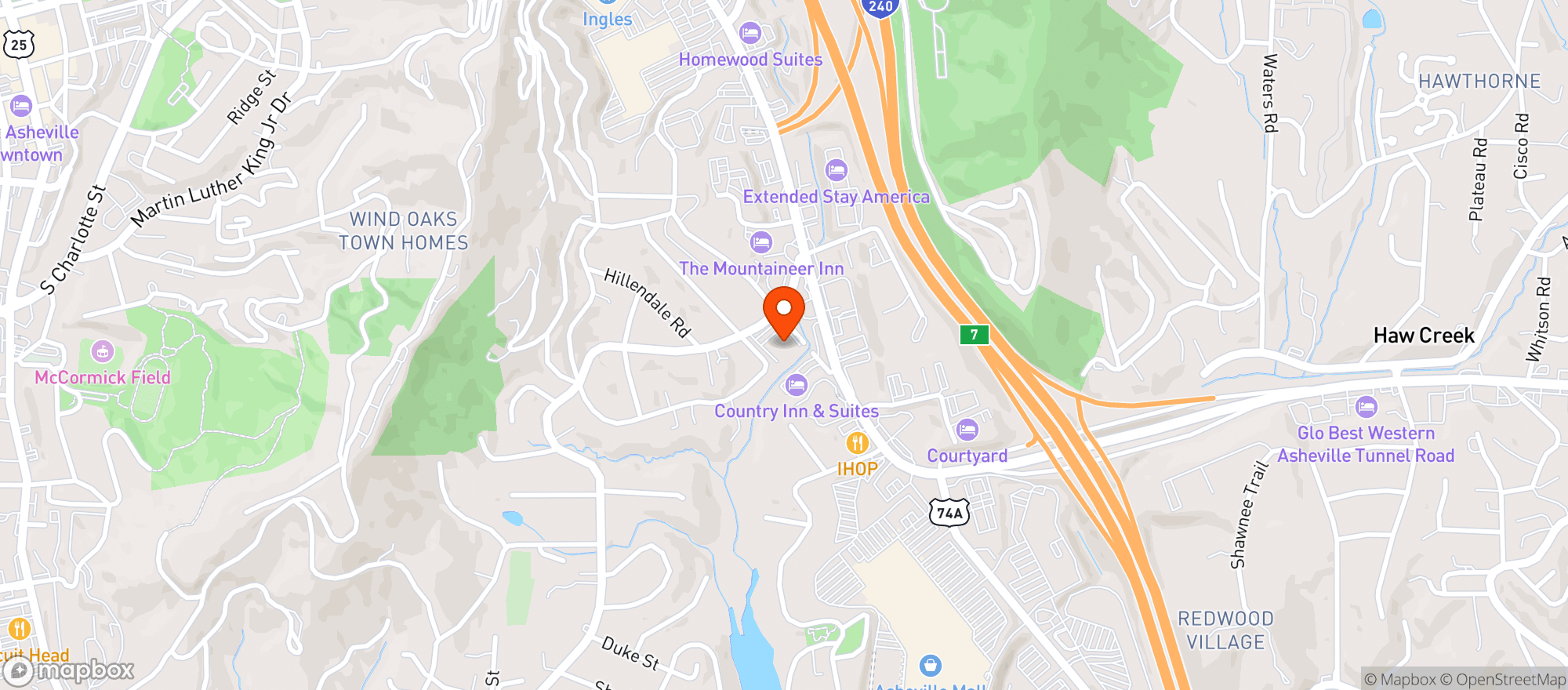 Map showing A M F Star Lanes 24