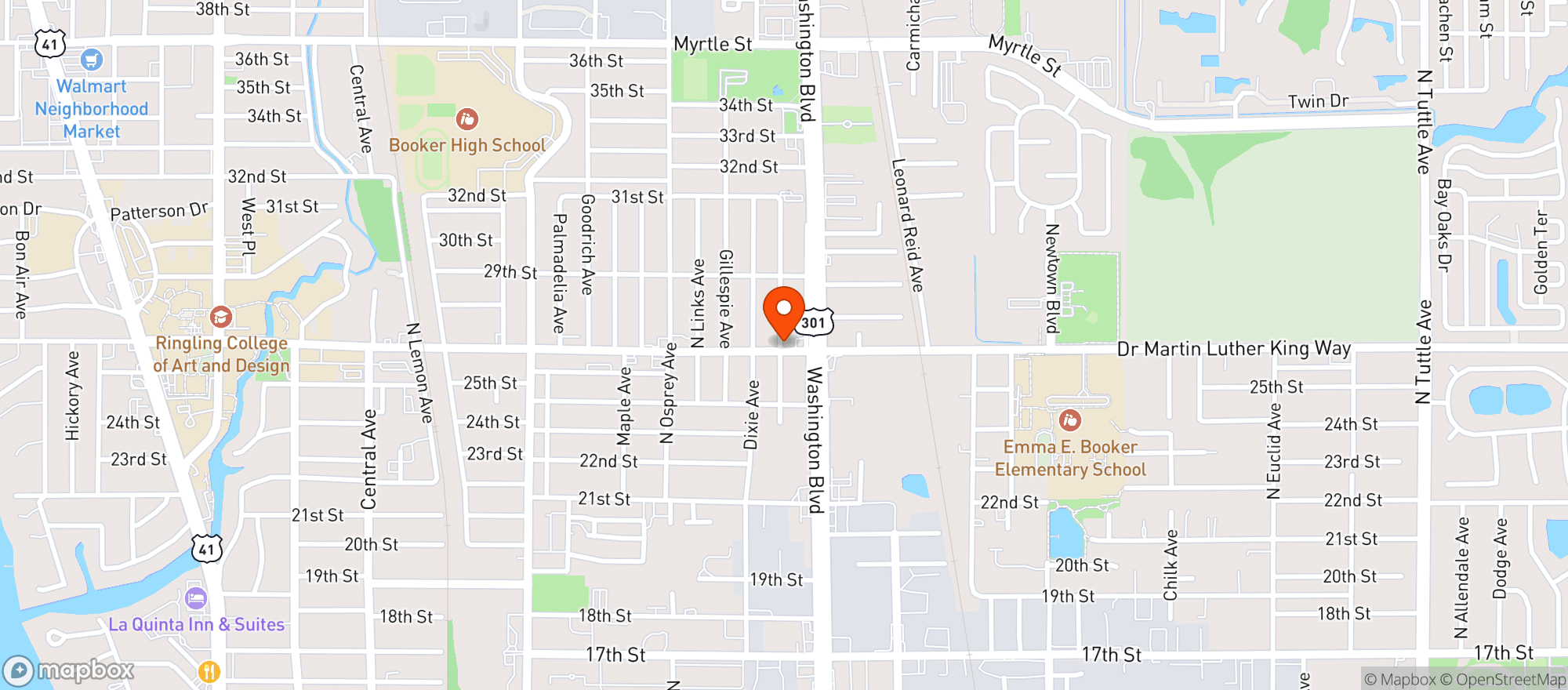 Map showing Dreads Food Market #2