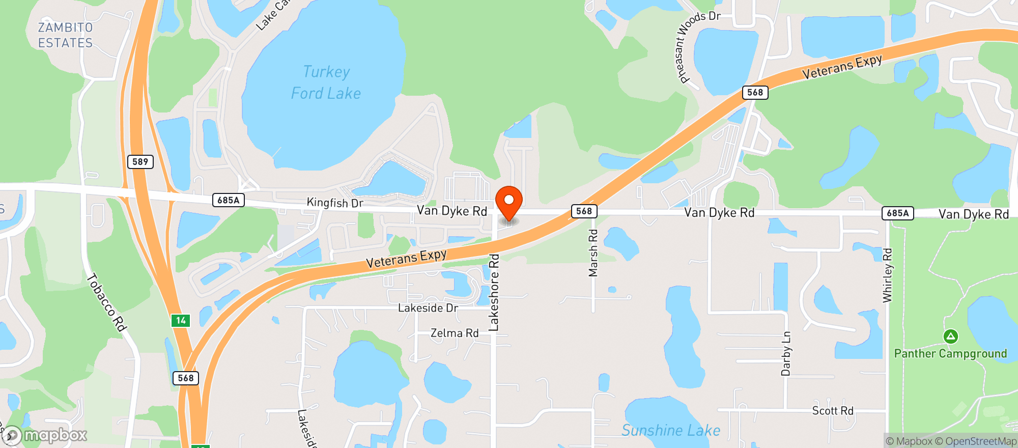 Map showing Shell Van Dyke