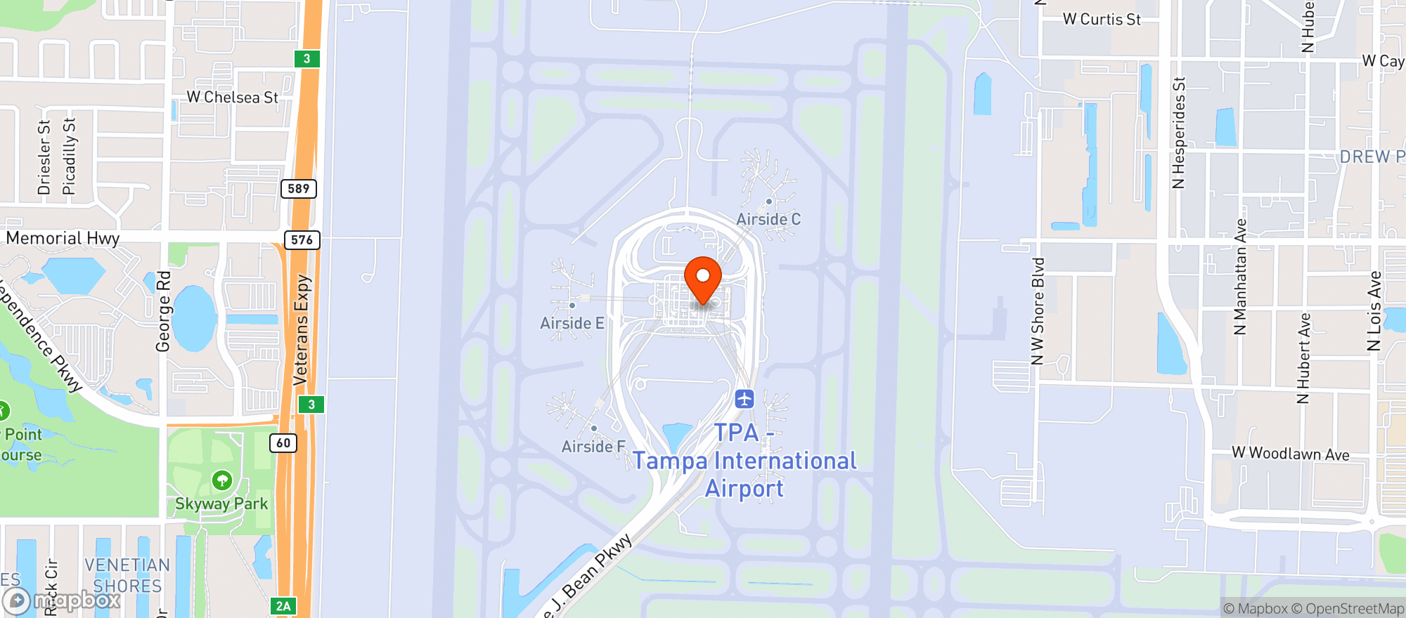 Map showing P.f.chang's