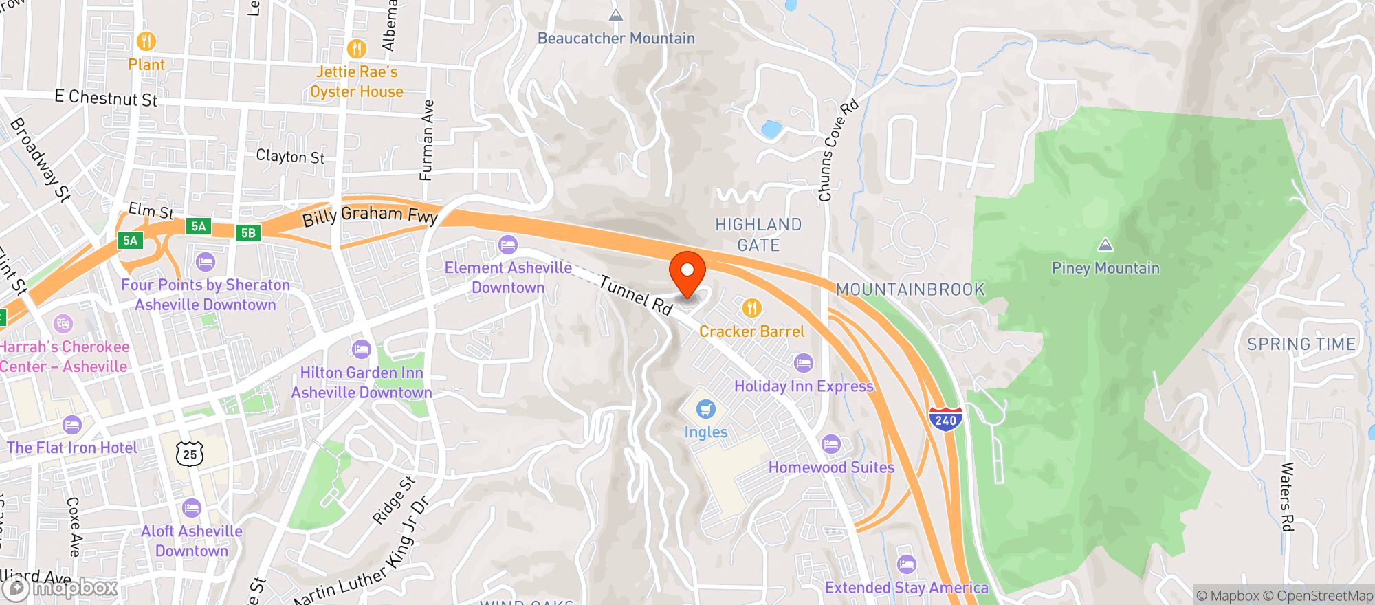 Map showing Hound