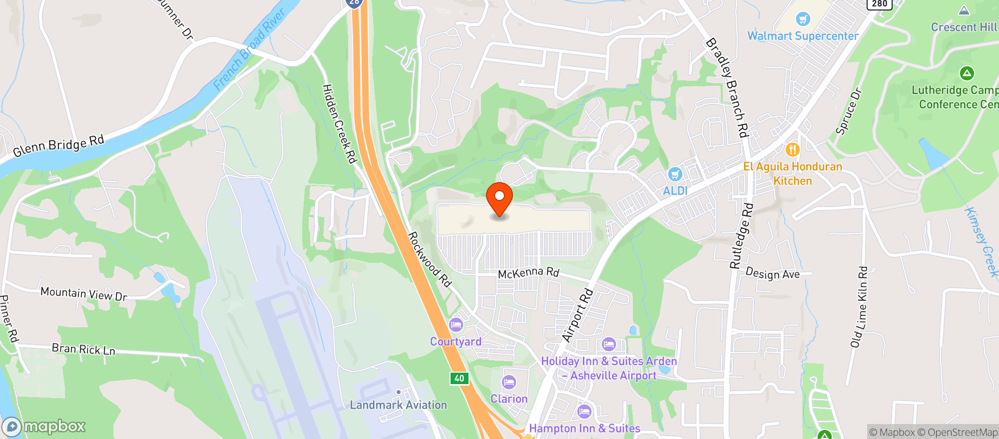 Map showing Target